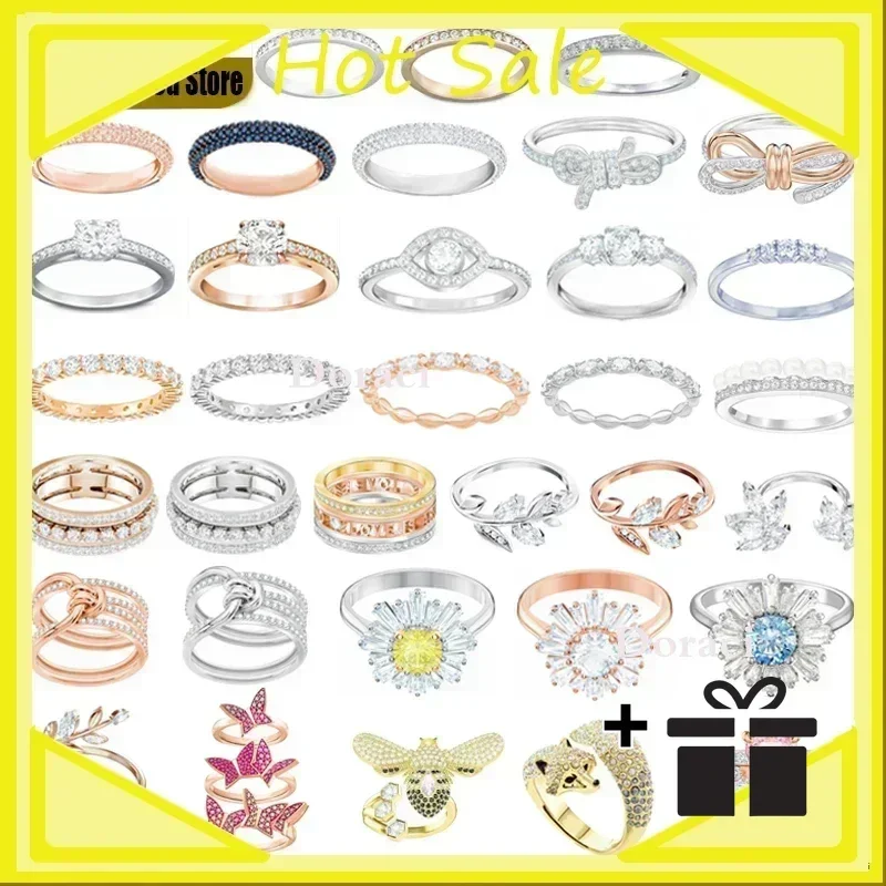 

2025 High qualityNew 925 silver High Quality Lifelong Sunshine Series Women's Ring, Sunflower Bow Ring, Simple and Crystal Clea
