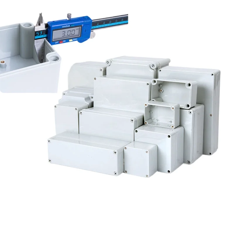 IP67 Electronic Plastic Box Project Box for Outdoor ABS Electrical Projects Electronic Enclosure Outdoor Waterproof Box