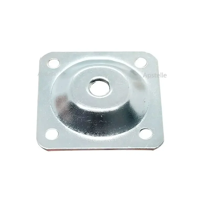 6 Pcs Iron 48x48mm Sofa Table Chair Feet Plates with Hanger Bolts Adapter Square Attachment Plates Furniture Mounting Leg image 4