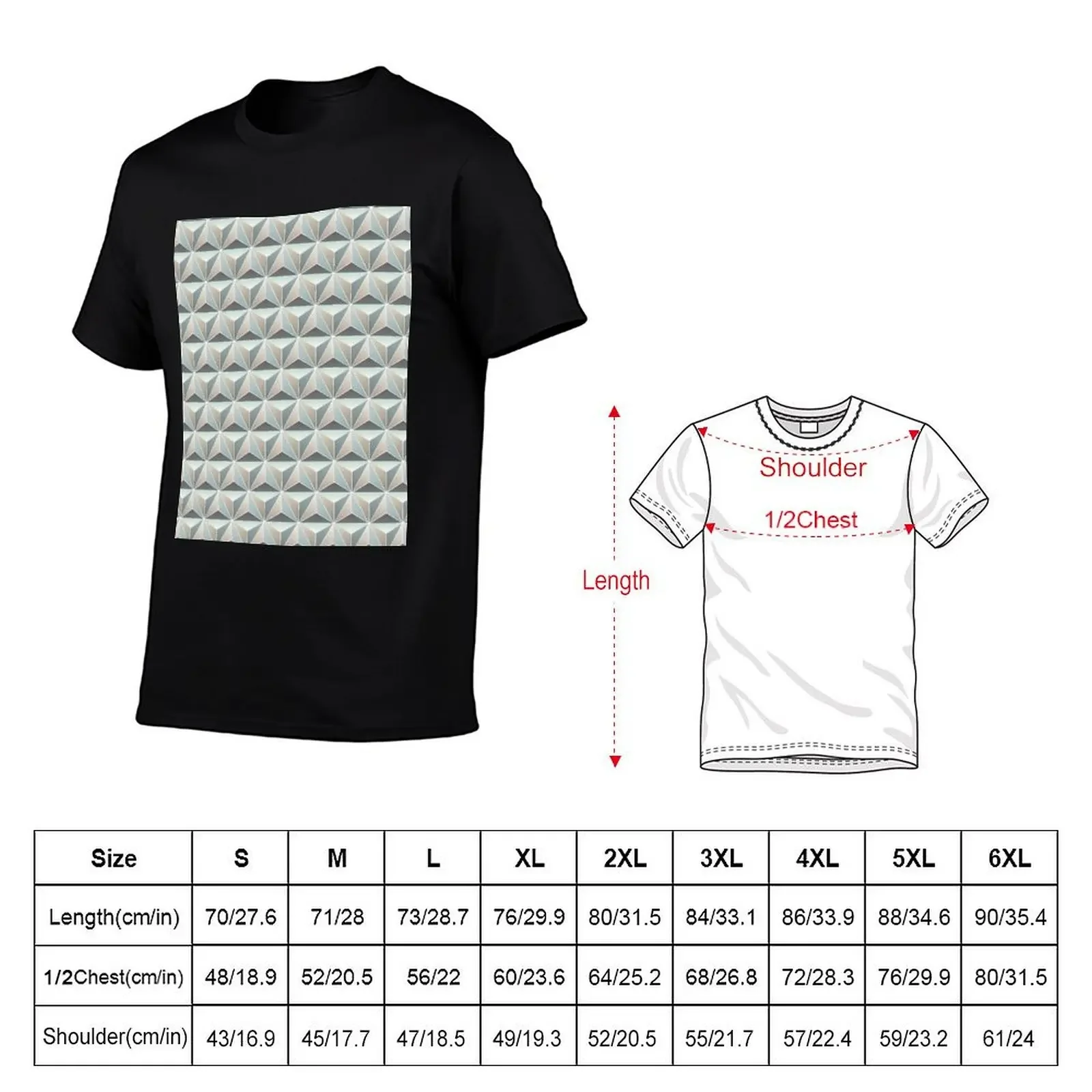 Spaceship Earth Tile T-Shirt vintage anime shirt vintage graphic tee shirts graphic tee men