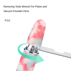 Asvine Removing Tools Wrench for Piston Vacuum Fountain Pens Metal Sliver for Asvine AP36/P30/P20/P80/V169/V126/P50 Stationery