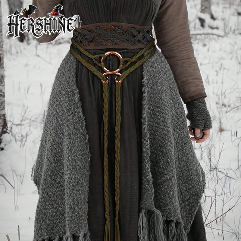 حزام ربط على طراز الفايكنج قطعة واحدة من HERSHINE حزام حبل فايكنغ تاليسمان منتج عصري إكسسوارات الهالوين ريترو بسيط