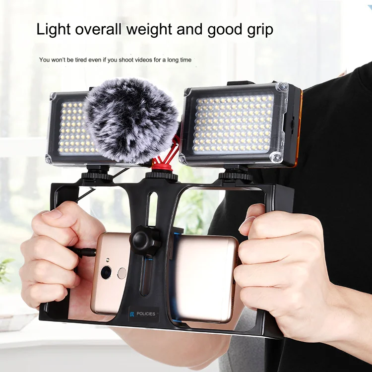 Camera Handheld Camera Stand Mobile Phone Video Live Video Rabbit Cage Follow-up Stabilizer