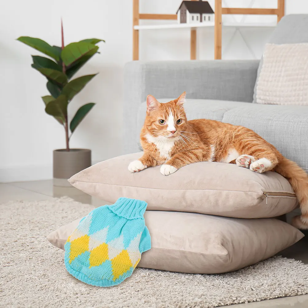 

Pet Sweater Valentine Dog Cats Warm Winter Clothes Yarn Knit Puppy Kitten Sweaters Stylish Durable Soft Comfortable