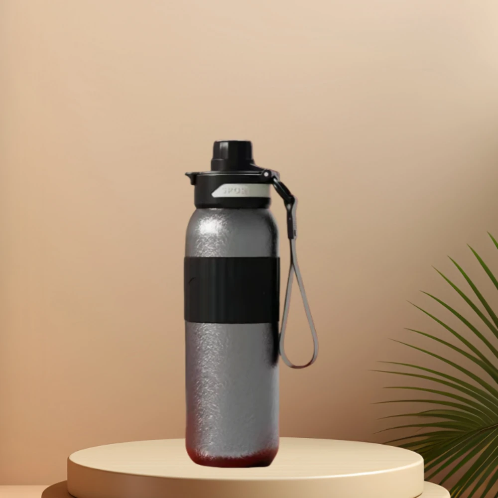 대용량 순수 티타늄 컵 럭셔리 밀짚 모델 휴일 선물 남성과 여성을위한 휴대용 트리플 마시는 스포츠 절연 컵