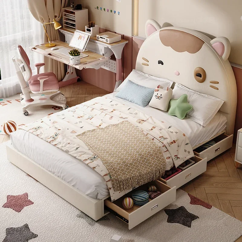 高級睡眠ベッドユニークな安全プラットフォーム睡眠プリンセスデザイン快適な格安ベッドソフト Camas De Casal トレンディな家具