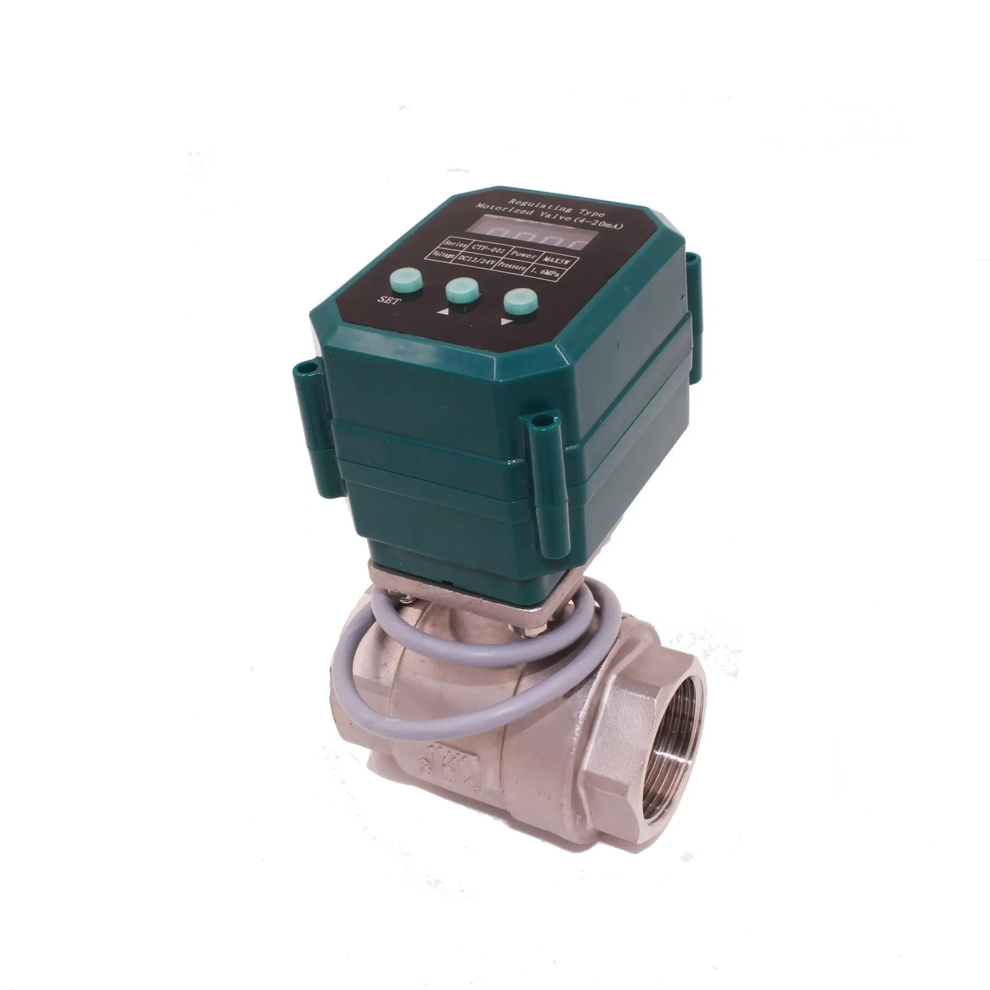 4-20mA Motorized actuator offer modulating water flow control ball valve for garden sprinklers