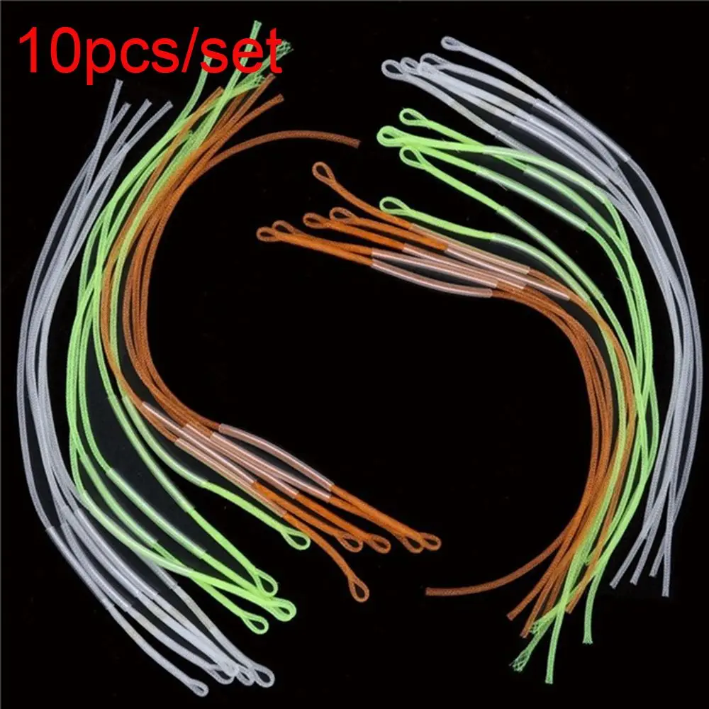 10pcs/Set Fly Fishing Braided Line Loop Connector Leader Loops 50LB 30 LB 20 LB Fishing Lines