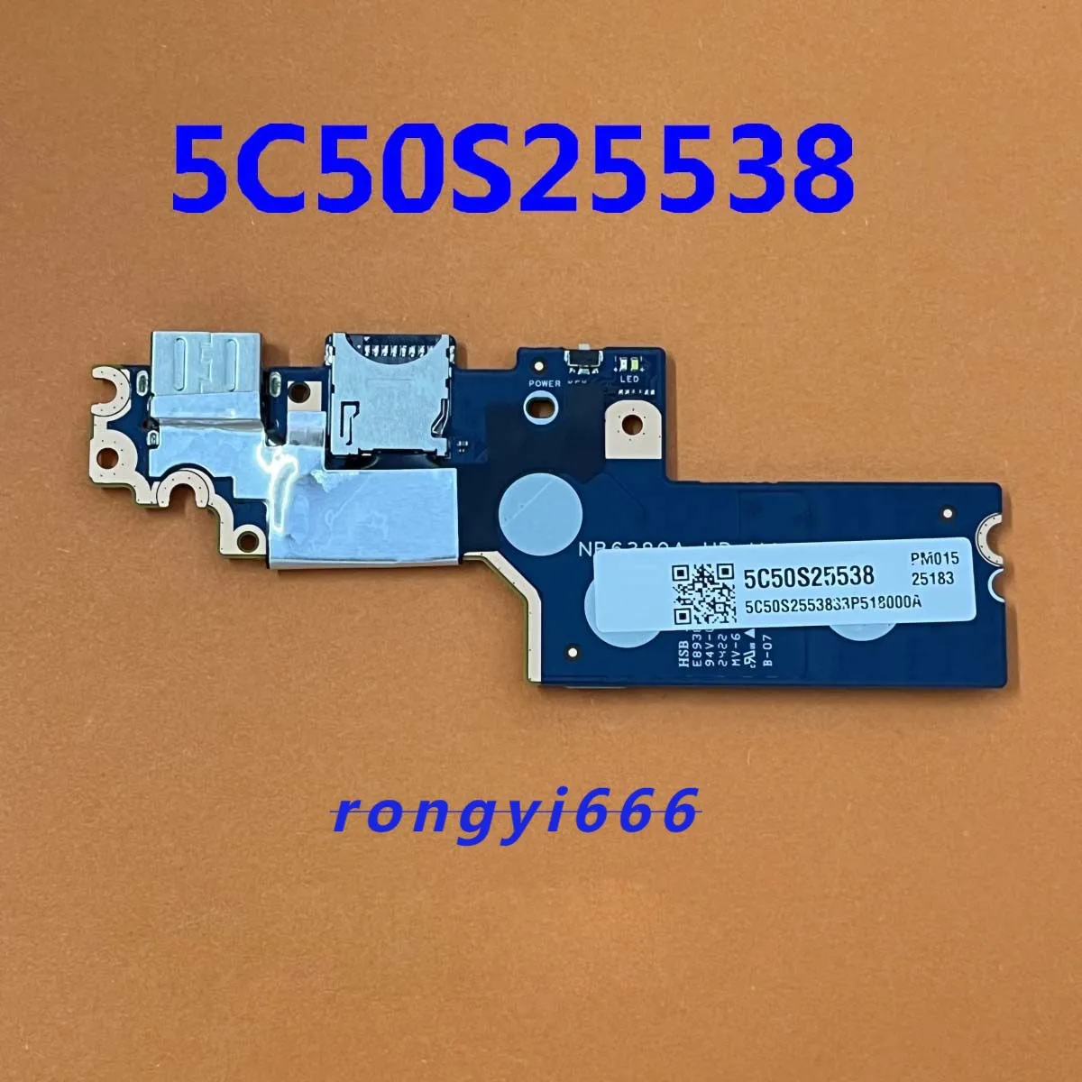for Lenovo Yoga 7 14ARP8 7 14IRL8 USB-A SD Card Reader Board 5C50S25538