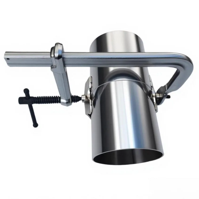 

Multipurpose cylinder fixing tool with quick-change feet - heavy-duty pipe welding pliers