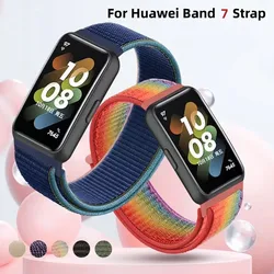 Correa de nailon para Huawei band 7, accesorios de repuesto para reloj inteligente, pulsera deportiva