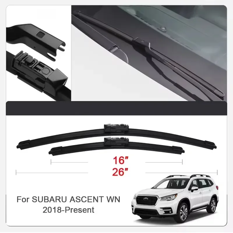 

2PCS Car Wiper Blades for SUBARU ASCENT,IMPREZA,CROSSTREK,FORESTER,Front Windscreen Windshield Double Rubber Car Accessories