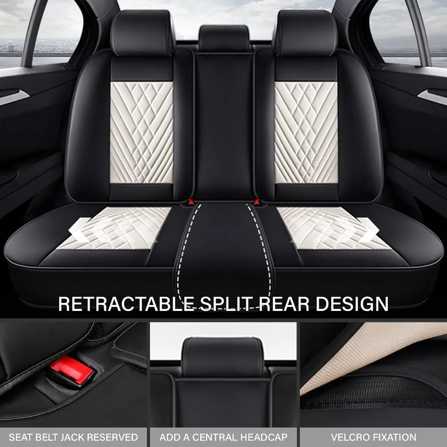 مجموعة كاملة غطاء مقعد السيارة ل شاحن دودج 20062023 قسط نابا الجلود غطاء مقعد رياضي مقاوم للماء سهلة التركيب الفاخرة 5 #3