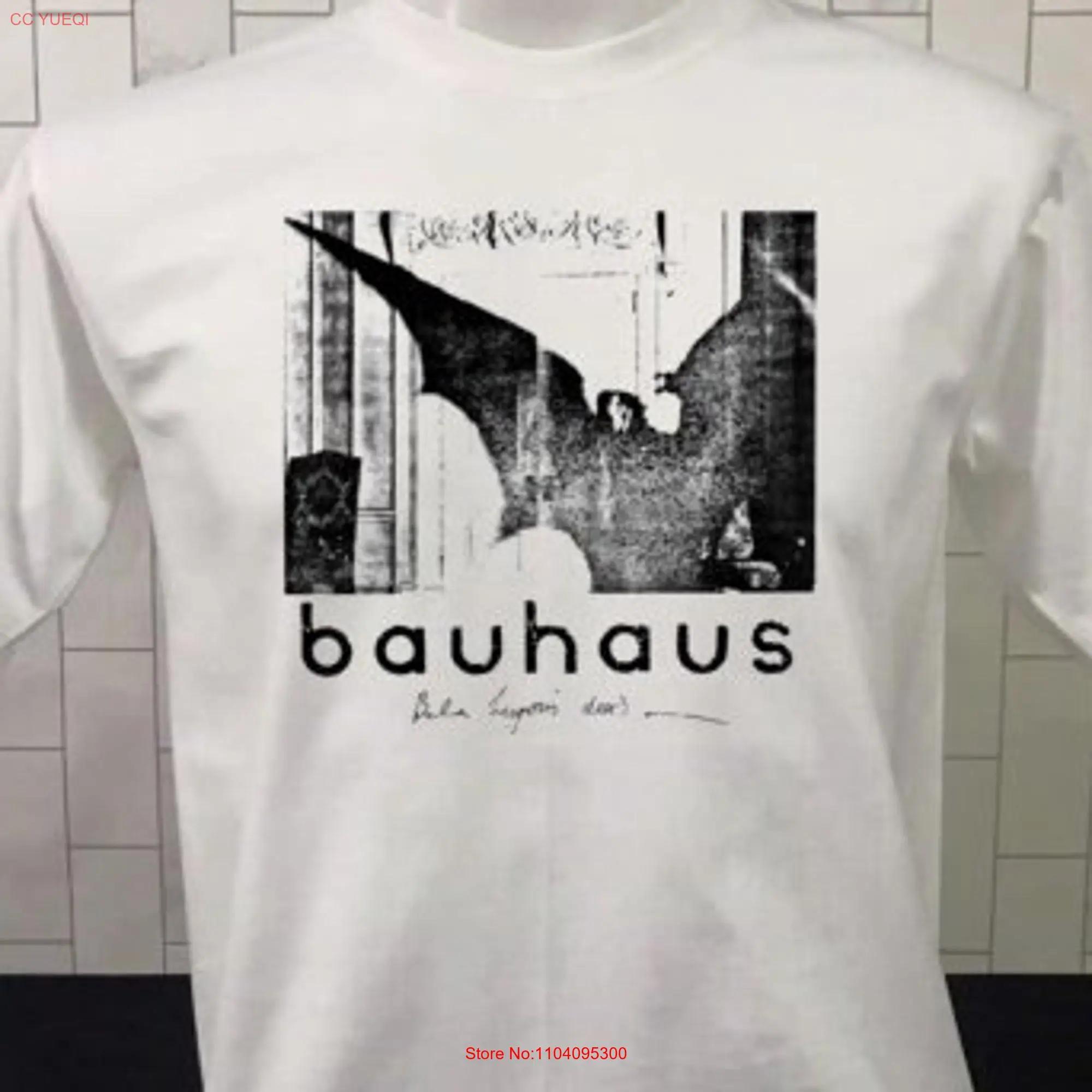 Bauhaus T Shirt White New long or short sleeves