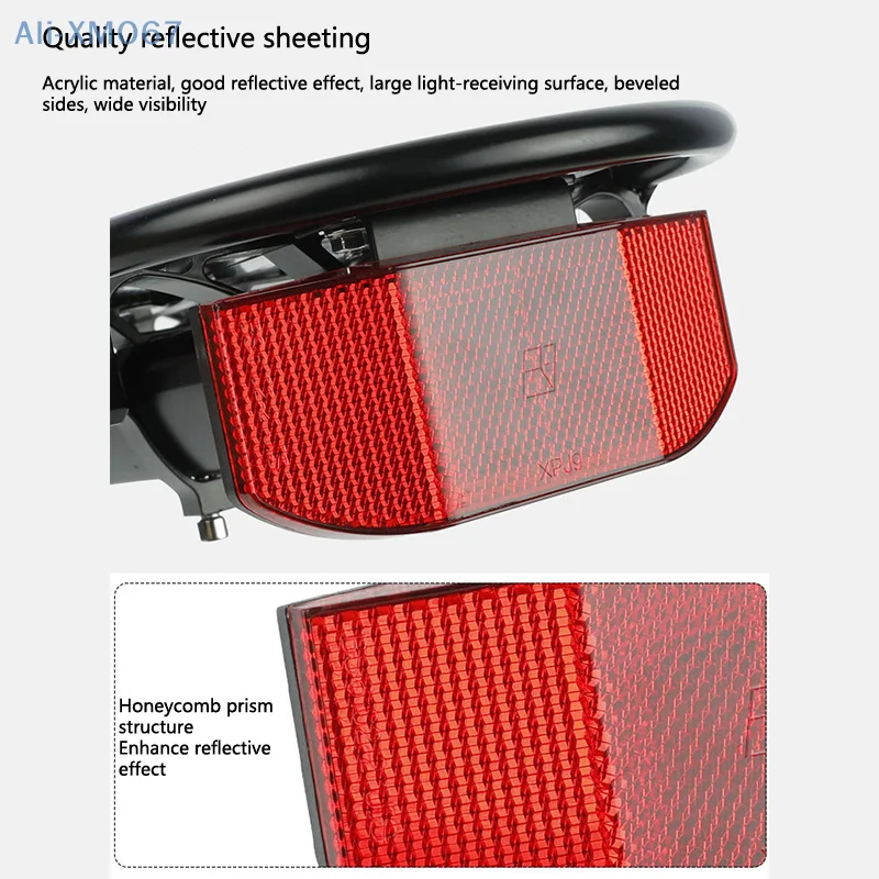 Soporte de montaje lateral para matrícula de motocicleta y bicicleta, luz de freno trasera, soporte de ajuste, luz trasera, soporte de láminas reflectantes