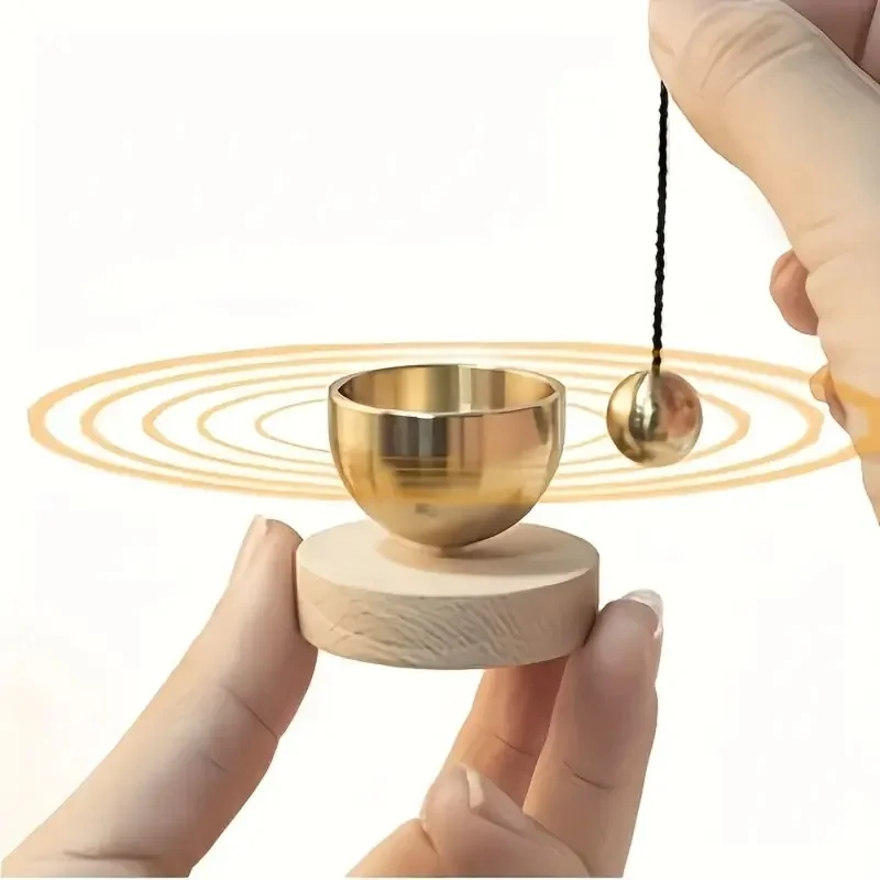Meditation Mini Zen Singing Bowl Set Handcrafted Clear Tone Sound Healing Bowl Compact with Mallet Singing Bowl Set
