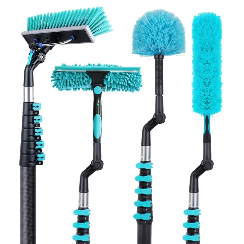 Telescopic Carbon Fiber Pole for Solar Panel Cleaning Brush Hydro Power Water Fed Window Washer Extension Wand Kit