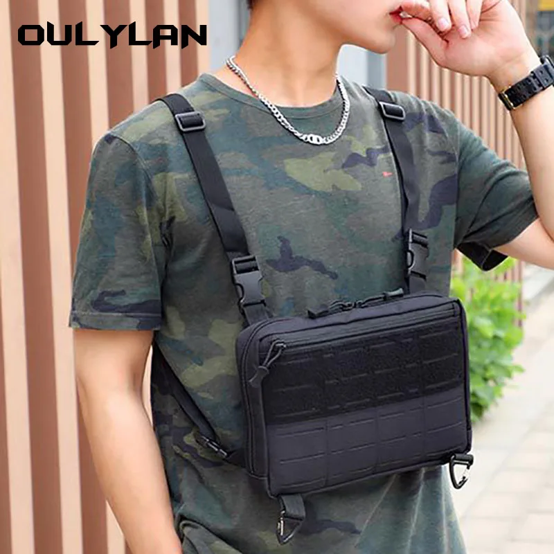 Waterproof Tactic New Backpack Vest Chest Pack Travel Knapsack Tactic Bag Fashion Bag Small Bag