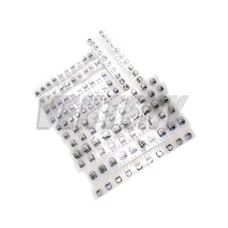 130pcs/Lot SMD Aluminum Electrolytic Capacitor Assorted Kit 1uF - 220uF 13values Each 10pcs Samples Set