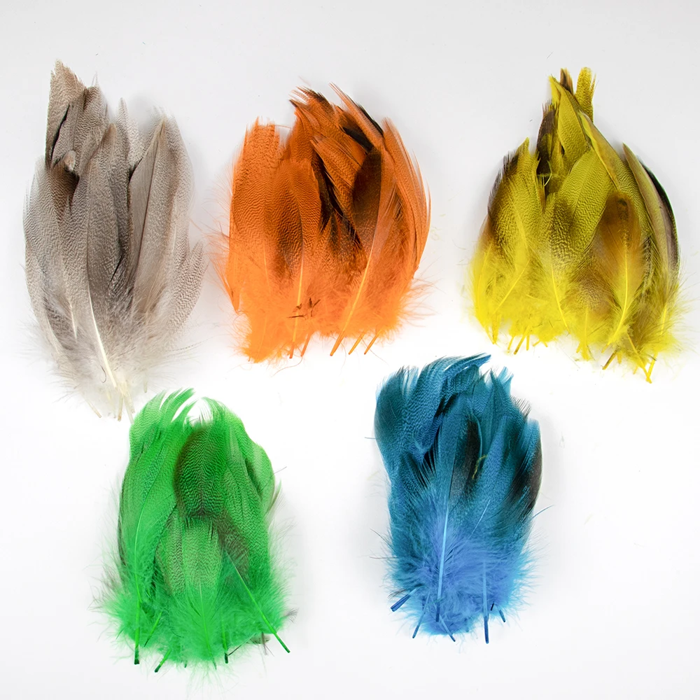 100 PCS/Lot Colorful Natural Green wild duck feathers 10-15 CM for Mask Headdress DIY Crafts Decoration Party Plumes Accessories