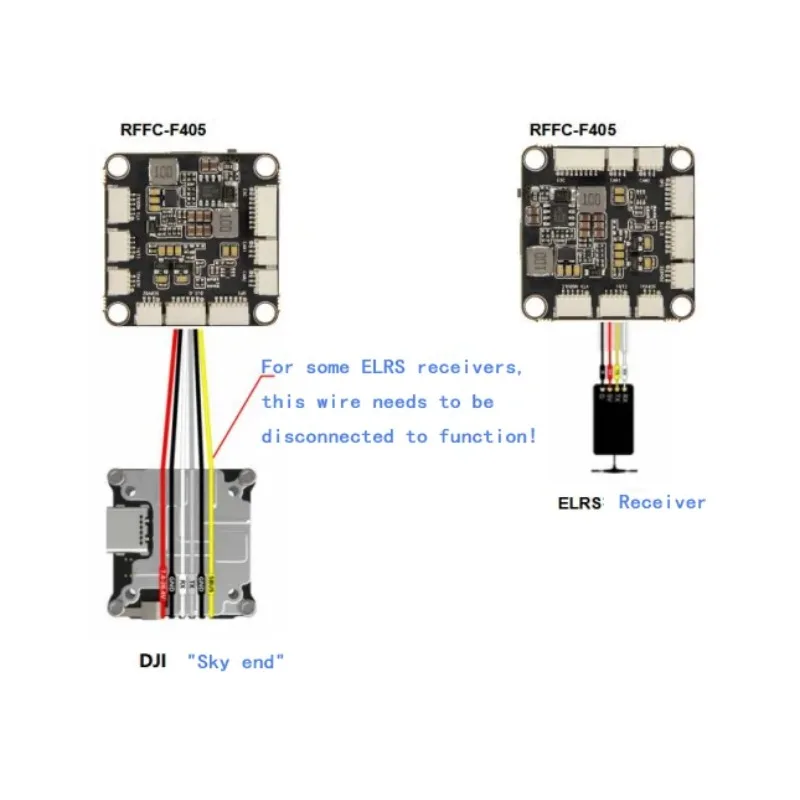 RockFlight RFFC F405 V3 وحدة تحكم في الطيران / F4 V3 FC + 60A 4in1 BLheli_S ESC لـ RC FPV Racing Drone Quadcopter Expand