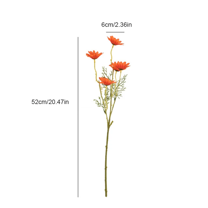 20 Stück Künstliche Blumen Holländische Chrysantheme Bouquet Heim Zimmer Tisch Hochzeit Outdoor Garten Deko DIY Geschenke Kunstpflanzen Zubehör – Detail 2