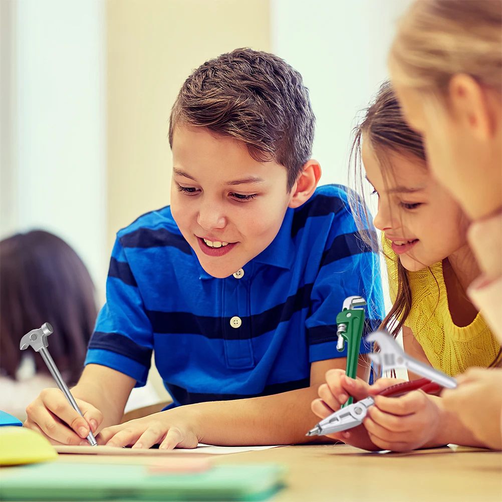 

6Pcs Creative Pen for Hardwares Tool Design Ballpoint Pen Premium Plastic Smooth Flow Writing Instrument Student Gift