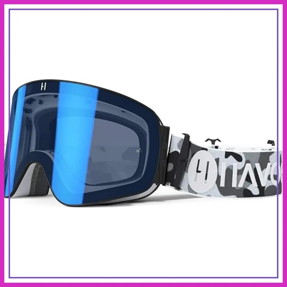 

Frameless Magnetic Goggles for Motocross, Dirt Bike, Snowmobile, ATV, UTV - UV Protection Anti-Fog