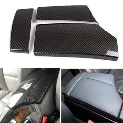 Car-styling Carbon Fiber Texture Center Control Armrest Box Cover Trim For BMW 5 Series E60 2004 2005 2006 2007 2008 2009 2010