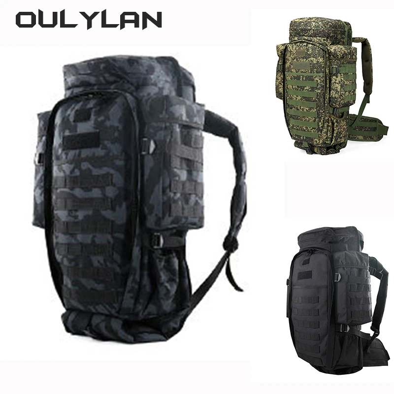 70L Tactical Backpack High Capacity for Men Outdoor Hiking Bag Sports Attack Hunting Camping Rucksack Expanding Ba