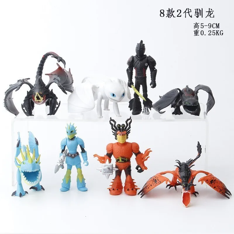 أنيمي قطار التنين خبير الشكل 6/8/10/12/15/18 قطعة خبراء التنين تمثال جمع نماذج ألعاب الدمى لهدايا عيد ميلاد الطفل