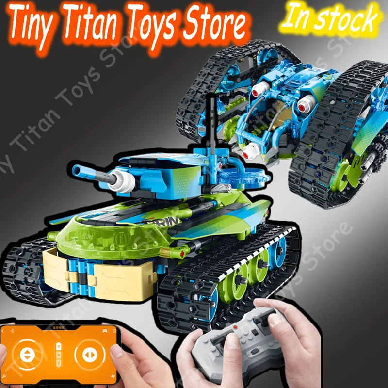 

5in1 Im.Master 8071 Programmable Stem Building Blocks Robot Multi Mode Remote Control Toy 360 Stunt Roll Adjustable Turret Gift