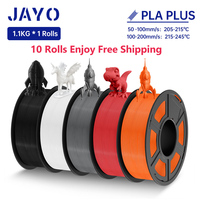 JAYO PLA Plus 3D Printer Filament 1.75MM PLA + Filament 1.1KG/Roll Neatly Wound 3D Printing Filament High Toughness 363 Meters