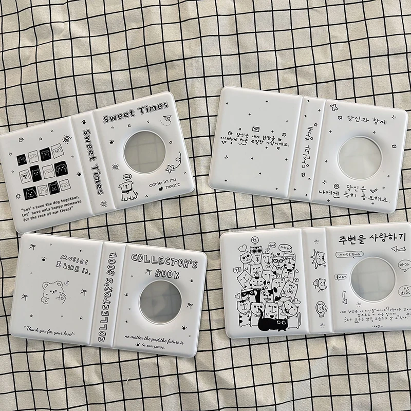 1PC 40 Pagine Cerchio Hollow Idol Album di Foto Libro 3 pollici Kpop Cartoline Raccoglitore Album di Immagini Carte Libro da Collezione