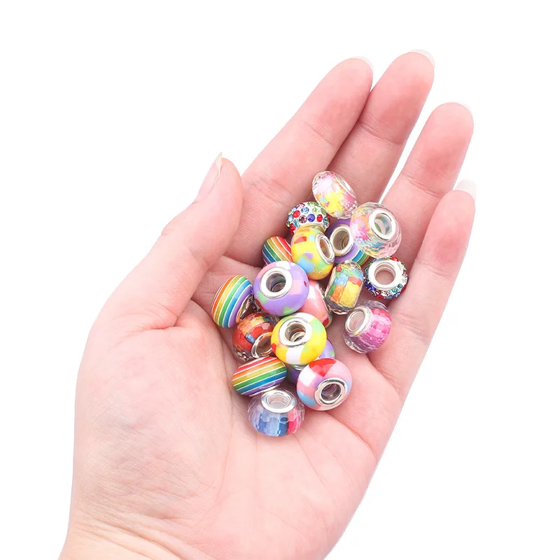 MINISO Arrival Day 2024 Color Crystal Beads Children's Handmade DIY Bead Bracelet Set Unicorn Christmas Ornament Gift Toys image 3