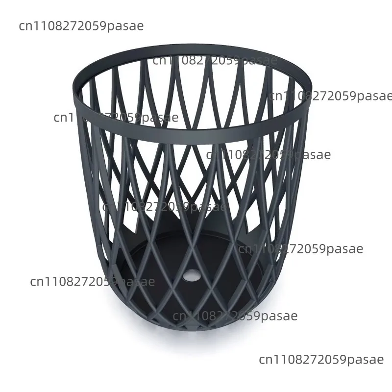 55L multi-purpose basket, coal gray plastic, 44.7 (L) x 44.7 (W) x 45 (H) cm