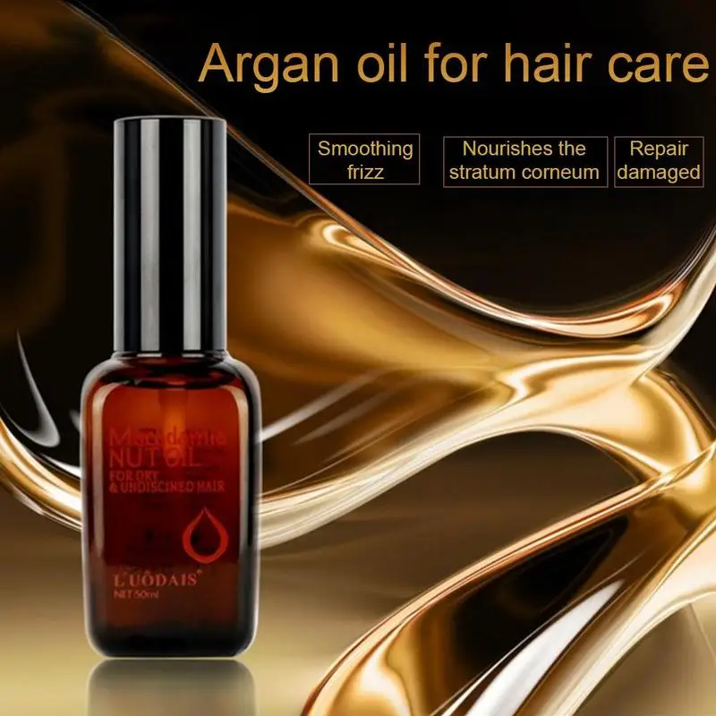 50ML Multi-functional Moroccan Argan Hair Oil Hair Moisturizing Repair Dry Damage Absorbed Oils Nourish Scalp Treatments