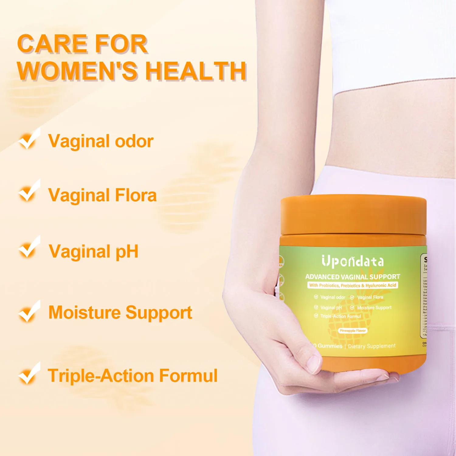 

60 шт. жевательных конфет Flora+, премиальные жевательные конфеты для женского здоровья, для поддержания баланса влагалищного pH, способствуют здоровому запаху и составу микрофлоры влагалища.