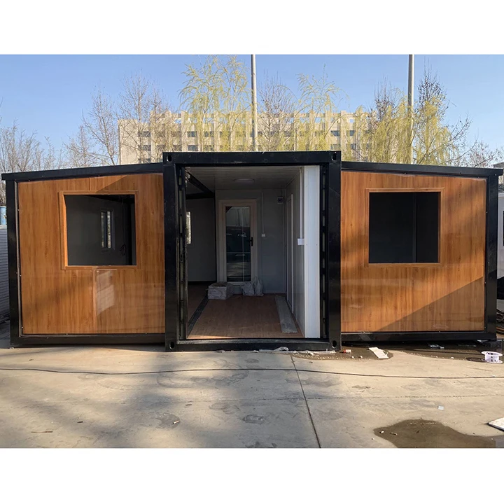 Customized Factory Customized Prefab 20ft 40ft Expandable Folding Container House 2 Bedrooms Bed Prefabricated Foldable Containe