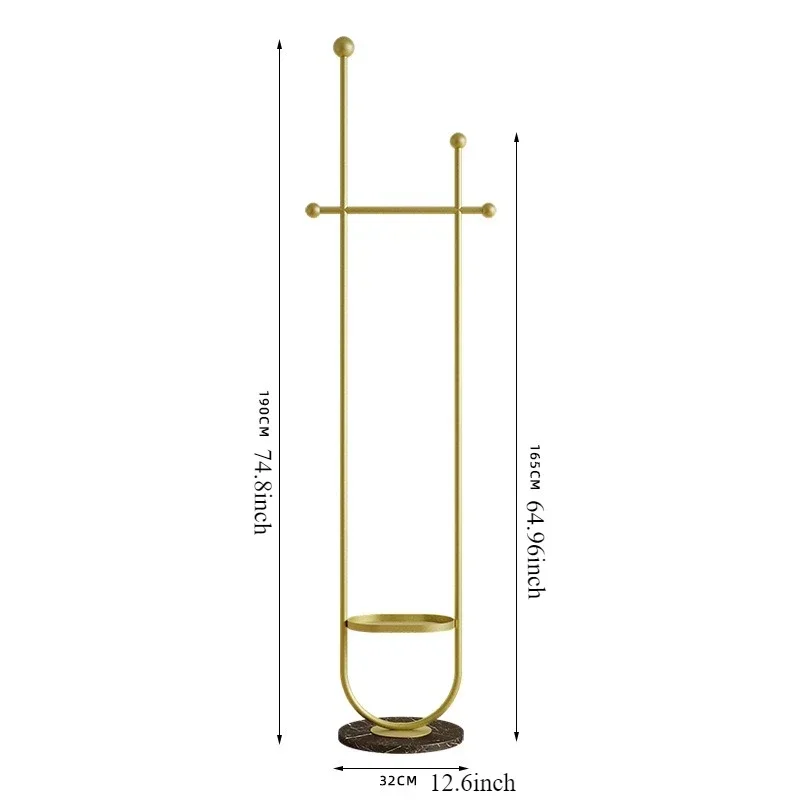 Stand Portable Clothes Rack Bedroom Floor Holder Clothes Hanger Hat Rack Home Modern Perchero De Pie Clothing Store Furniture image 5