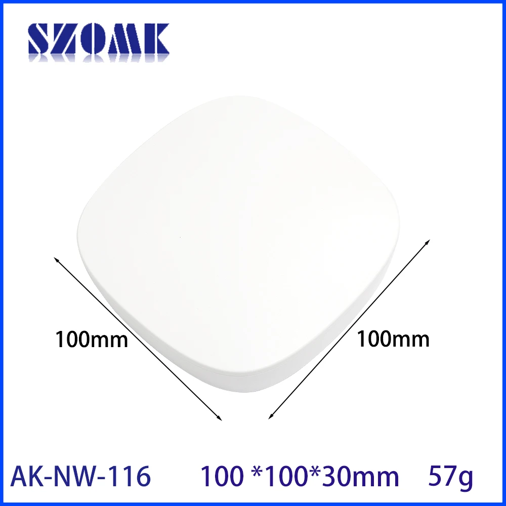 SZOMK 100*100*30mm Abs Plastic Shell Wireless BlE Gateway Wifi Gateway Iot Access Point Enclosure Box for Iot