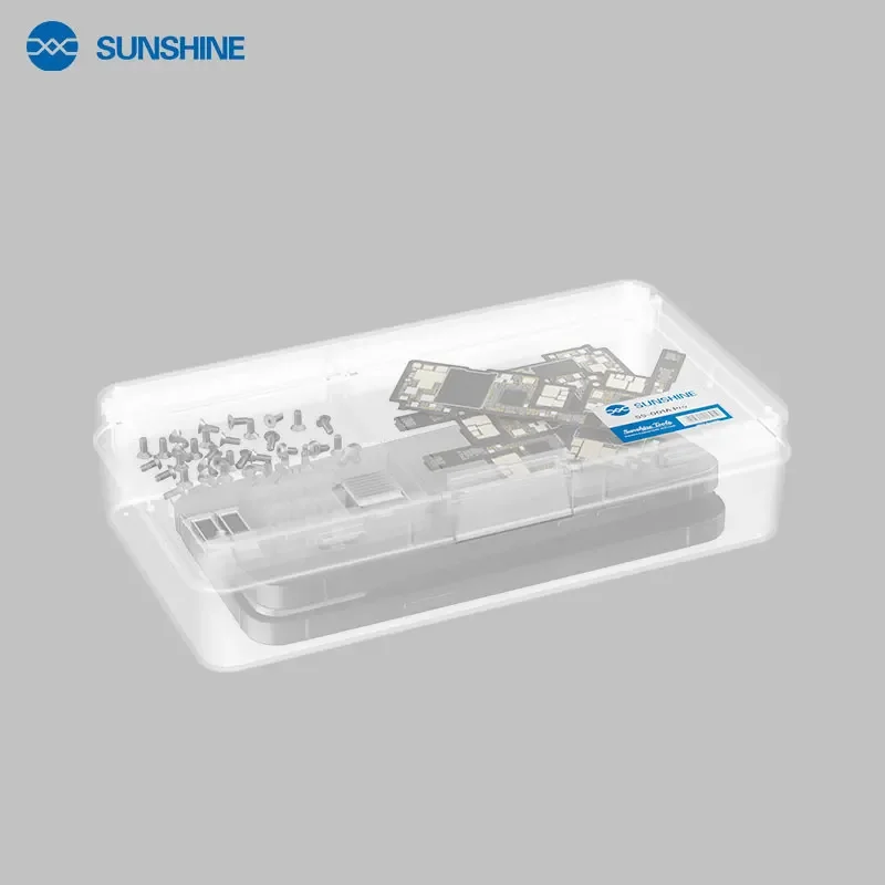 SUNSHINE SS-001A Pro صندوق تخزين مزدوج العهد سميكة صلابة عالية حجم صغير سعة كبيرة اللوحة الأم أداة تخزين المسمار
