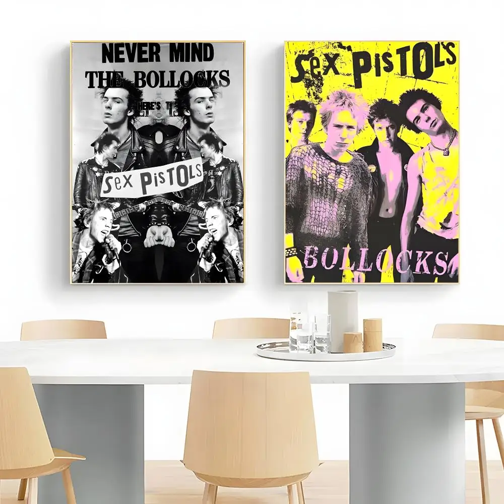 Rebellious Band S-Sex Pistols Poster Wall Art Print Decorative Mural Home Decor Gift Unframed
