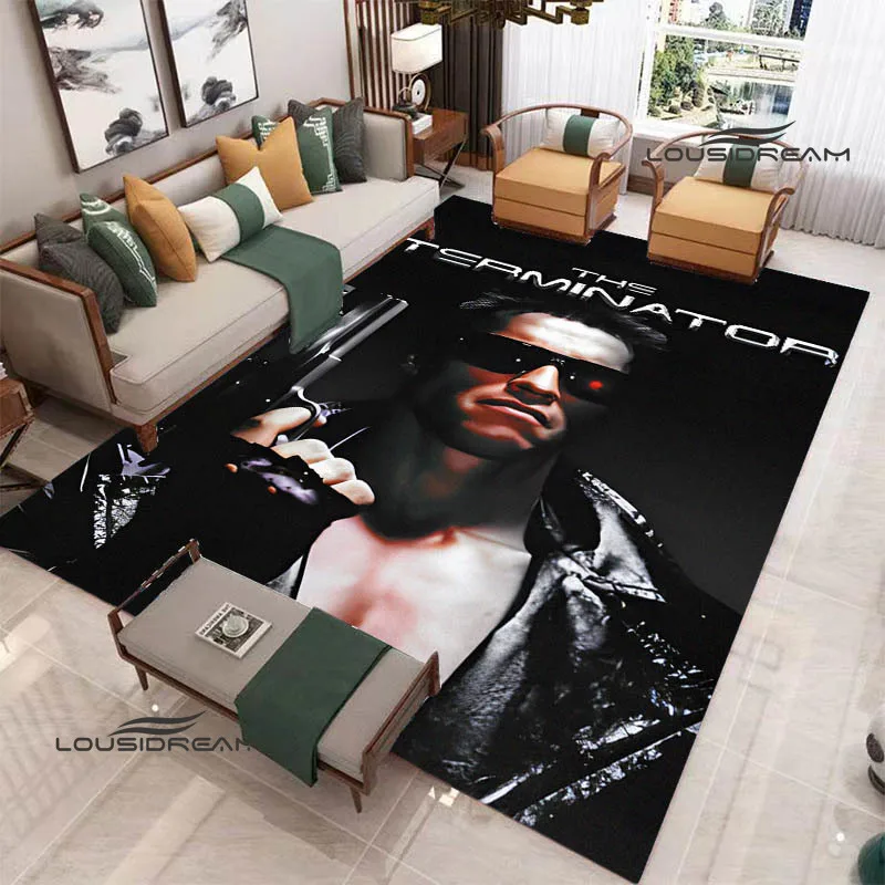 3D Schwarzenegger Terminator Printed carpet non-slip carpet bedroom decor door mat outdoor rug bedroom decoration birthday gift