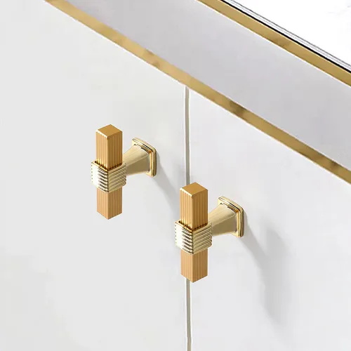 Imagen 2 del producto KK & FING-tiradores de aleación de aluminio de alta gama para puerta de armario, tiradores dorados de puerta de armario, tiradores de cajón