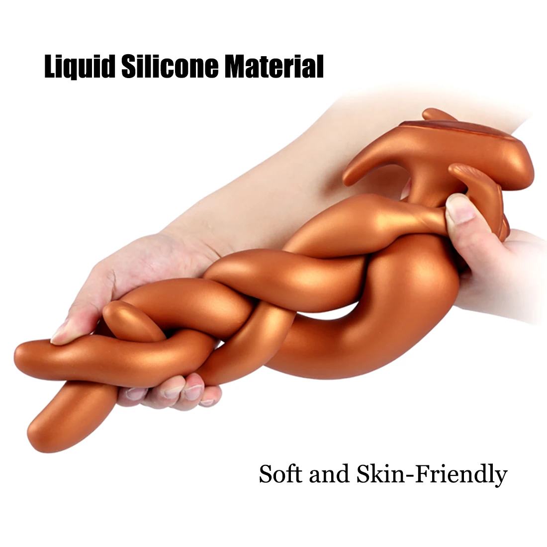 Liquid Silicone Overlength Anal Plug Dildos Stimulate Anus and Vagina Sex Toys Long Butt Plug Penis Masturbator Anal Dilator