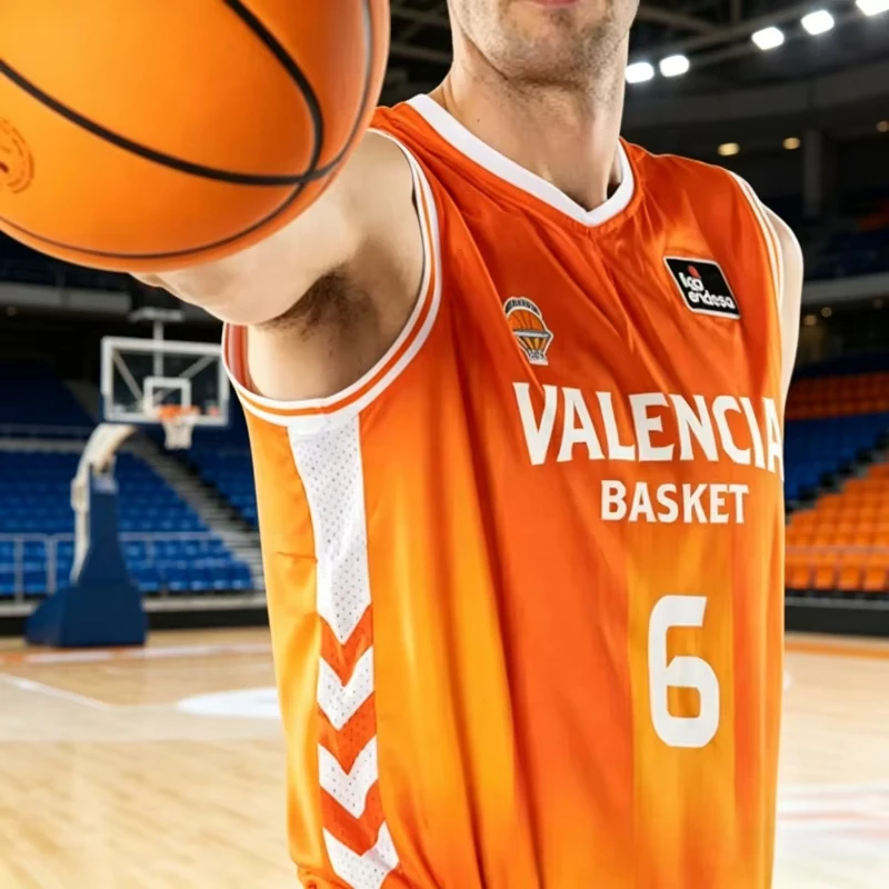 2026 Summer New Spain Basketball League Valencia Basket Jaime Pradilla Number 2 Jersey Sports Vest Quick Drying Family Kids Tees