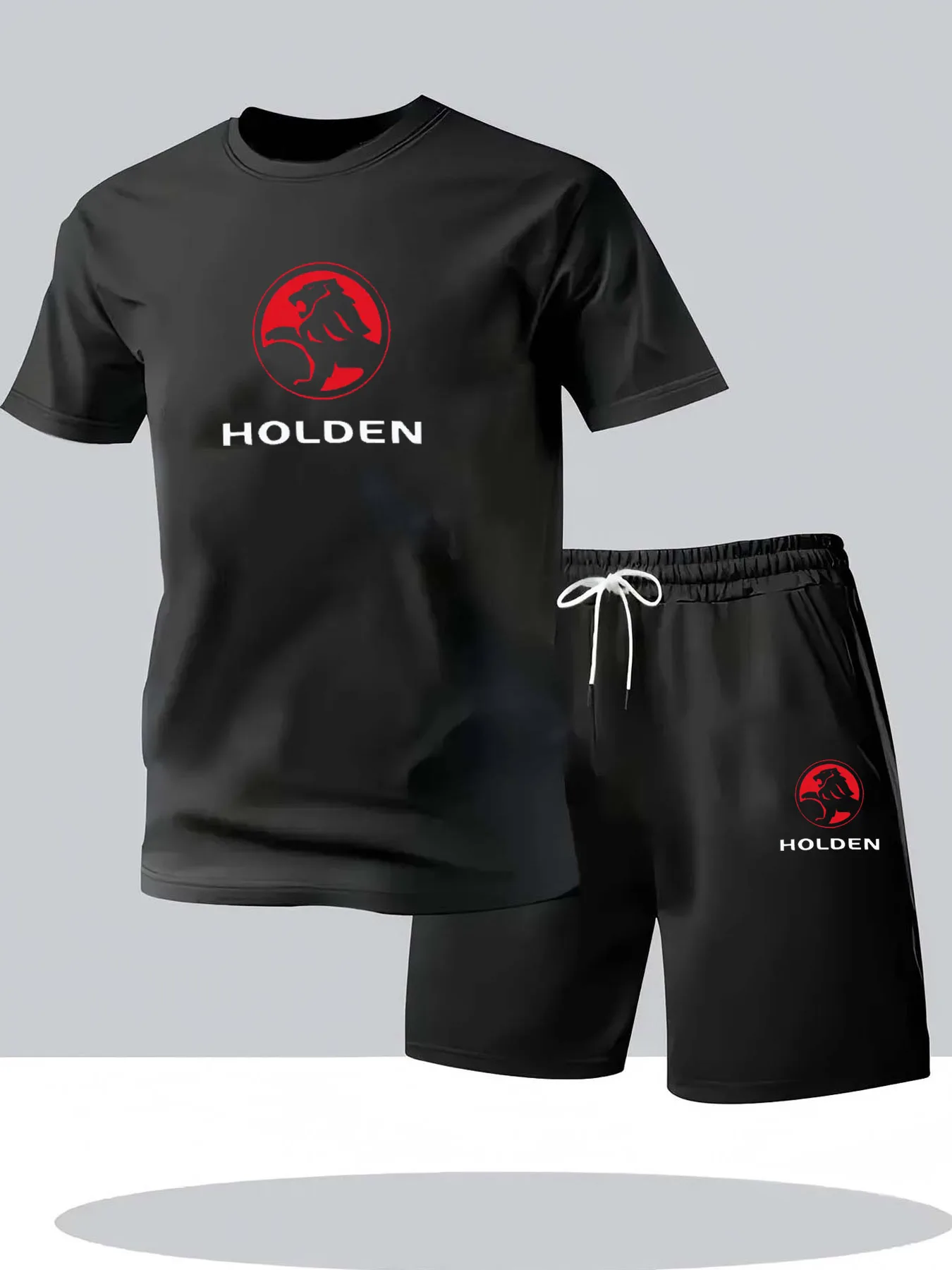 

Quick Drying T-shirt Shorts Sets Men's Clothing Tracksuits Sets Men Breathable Workout Fashion Two Piece Sets Sportswear
