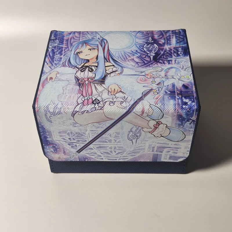 Yu Gi Oh Card Box Diy Witchcrafter Anime Game Ocg Tcg Ptcg Trading Card Storage Box Pu Leather Collection Box 100+