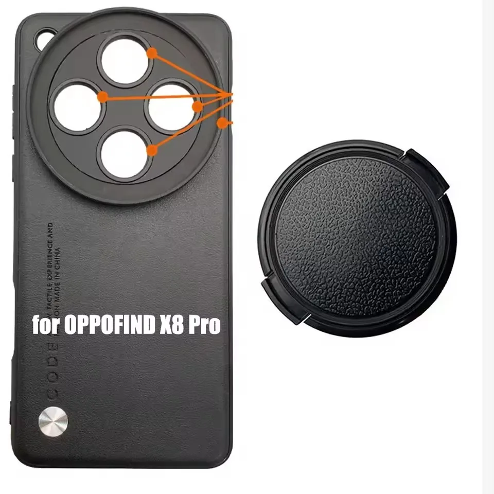 17MM & 67MM Thread Interface Phone Case For OPPO Find X8 Ultra Pro Filter Ring Adapter Phone Macro Fisheye Lens CPL ND UV Filter